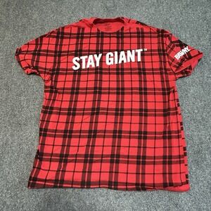 Brawny‎ Paper Towel Stay Giant Flannel Print T-Shirt XL Unisex Red Black